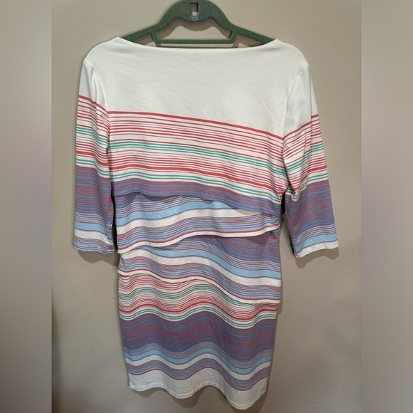 J. McLaughlin Catalina Cloth Nicola White Striped Dress‎ Large - Picture 6 of 8
